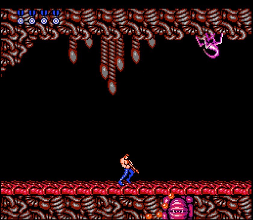 Contra - геймплей игры Dendy\NES